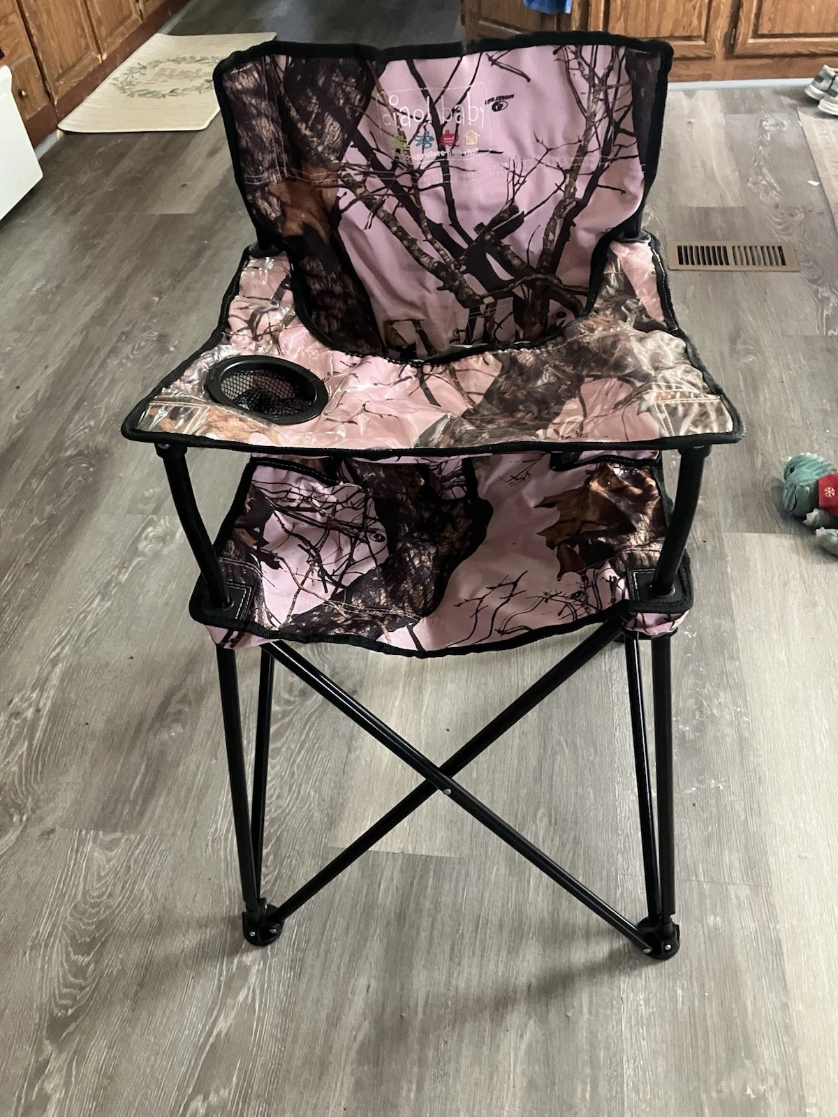 Pink Camouflage Highchair with Tray for Baby Toddler Foldable High Chair
Opens in a new window or ta