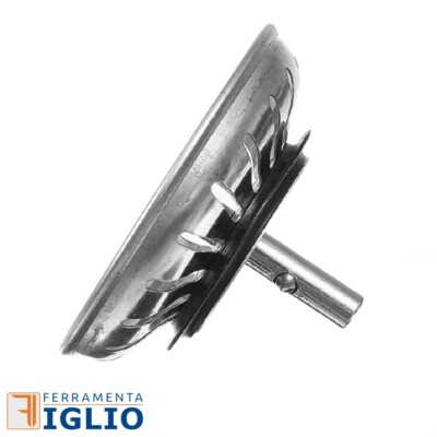 Tappo Per Lavello Cucina In Acciaio Inox - Design Moderno, Tenuta Stagna In Gomma Pura - Diametro 85/89 Mm - Cromo Lucido - Foto 2