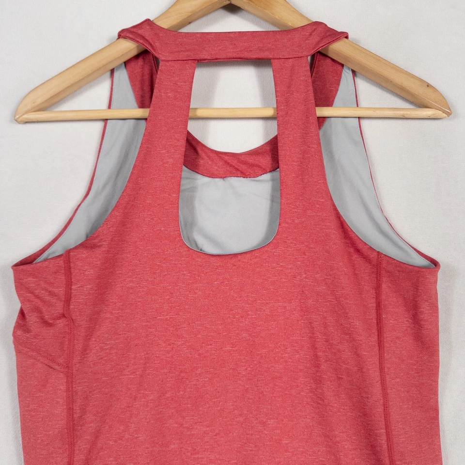 Camiseta sin mangas Outdoor Research para mujer mediana roja espalda deportiva senderismo bolsillo Foto 4 de 4
