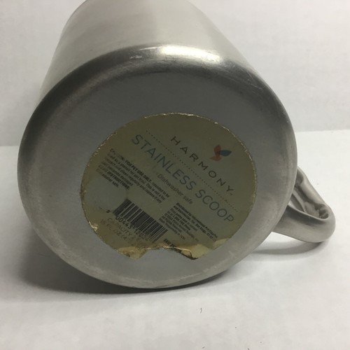 Harmony Stainless Steel Food Scoop, 5" L X 4" W X 4.75" H, 2 Cup, Medium, Silver - Picture 4 of 8
