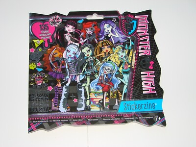 MONSTER HIGH Girls Stickerzine Sticker Activity Book FUN 135 STICKERS AGE 7+