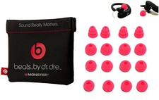 16 pcs. PINK Earbuds Gels for Powerbeats-PRO with NON-charging Carrying Pouch.