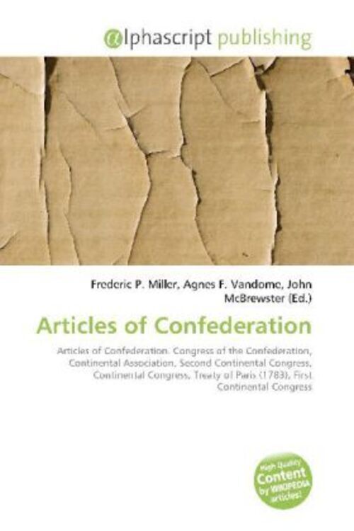 Thumbnail - Frederic P. Miller (u. A.) | Articles Of Confederation | Taschenbuch |
