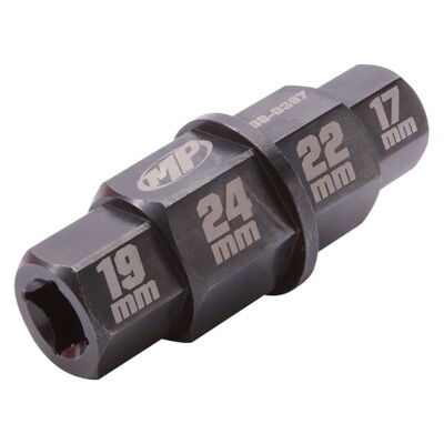 Motion Pro 08-0397 Chrome Hex Axle Tool 17,19,22,24 mm