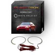 White Angel Eye Led Headlight Halo Ring Kit For 1992-1995 Honda Civic Headlights White Angel Eye Led Headlight Halo Ring Kit For 1992-1995 Honda Civic Headlights