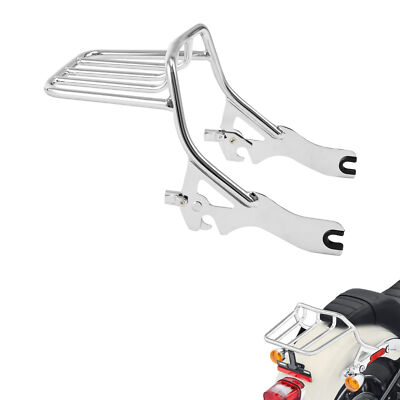 Chrome Two-up Luggage Rack Fit For Harley Softail Street Bob FXBB 2018-2024 19