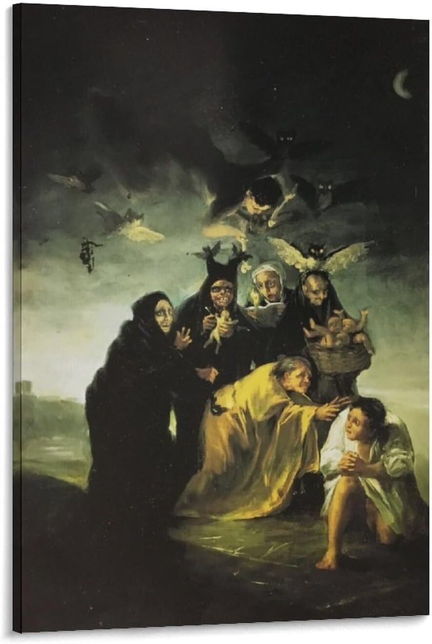 Francisco Goya Painting Art Poster Exorcism Or Witches Poster Poster Decorative