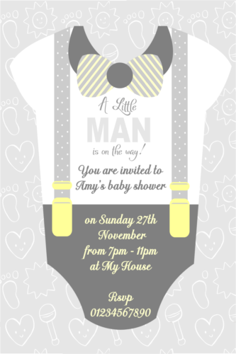 10 hermosas invitaciones personalizadas para baby shower niño o niña - Imagen 5 de 24