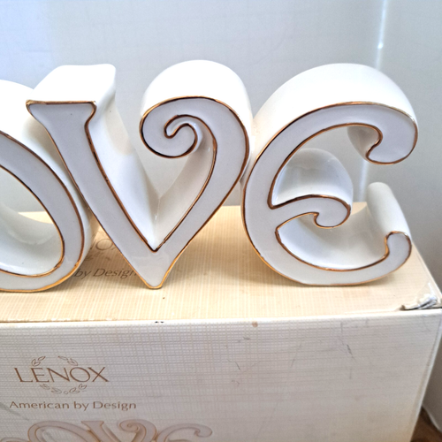 Lenox Expression ''LOVE'' Statue 10.5'' Long With Box - Picture 5 of 12