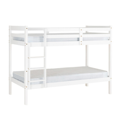 NEW!3FT Single Wooden Bunk Bed Kids Children Natural Pine Solid Wood ...