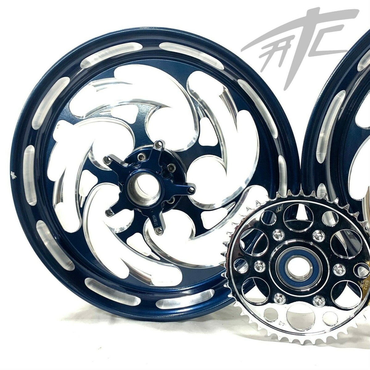 Aimi★ 330 OSD FATTIRE KIT MISTY MIDNIGHT SHREDDER CHROME ARM 12-22