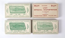 Waltham Watch and Pocket Watch Mainsprings Multiple Sizes/All Factory NOS 