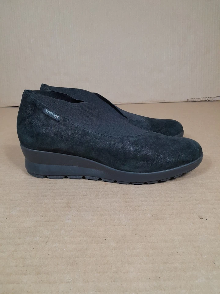 Zapato sin cordones Mephisto Palmyre negro brillante para mujer talla 8,5 Foto 3 de 4