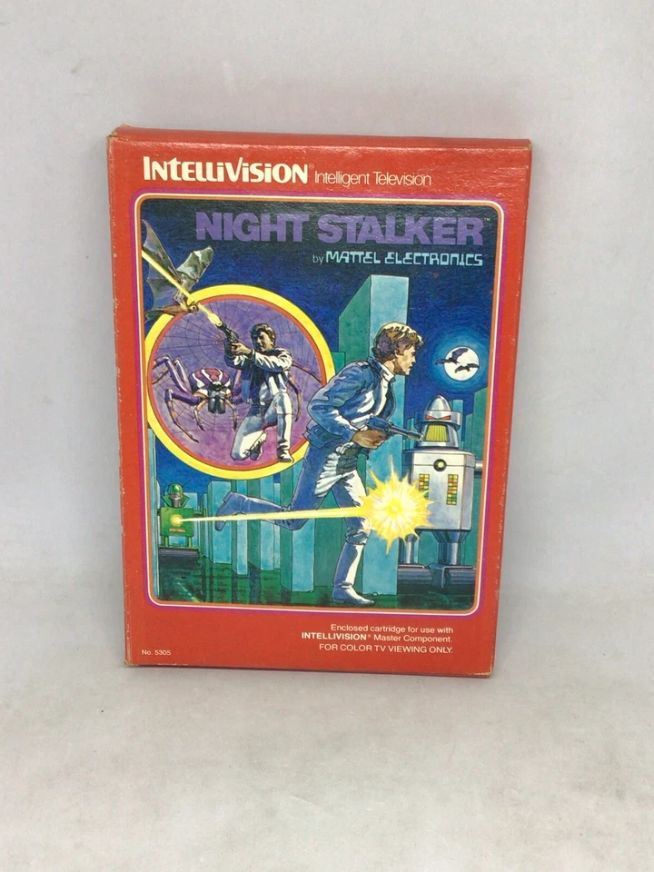 1982 Intellivision Night Stalker Video Game W/ Original Box *RARE* - Image 2 of 4