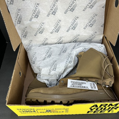 Belleville Hot Weather Steel Toe Tactical Boots in Coyote Size 11 AFSTC 2413-18 - Picture 18 of 18