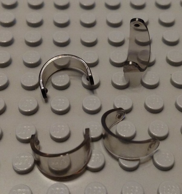 New LEGO Lot of 4 Translucent Black Minifigure Helmet Visor Pieces eBay