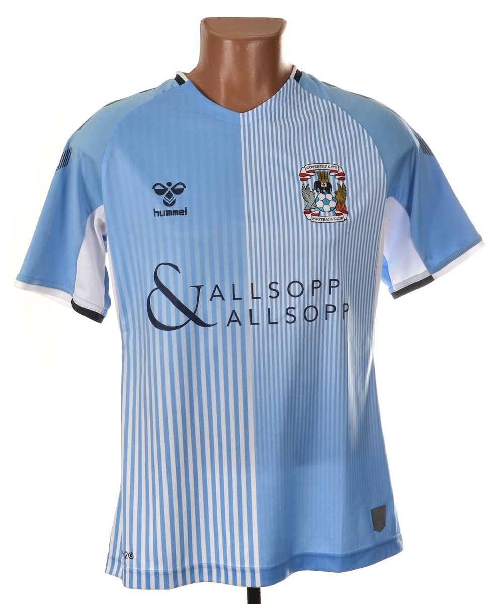 Coventry City 水色シャツ hummel COVENTRY CITY 2019/2020 HOME FOOTBALL SHIRT HUMMEL S PP | eBay