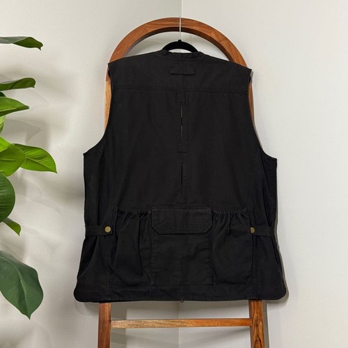 5.11 Tactical LARGE Black Hunting Cargo Pockets Utility Canvas Vest Style 80001 - Picture 2 of 6