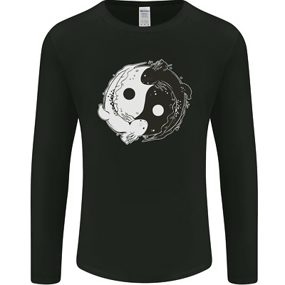 Yin Yang Axolottl Herren Langärmelig Maglietta