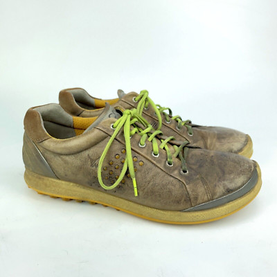ECCO Biom Natural Motion HydroMax Brown YAK Leather Men's  Size EU 44 Golf Shoes