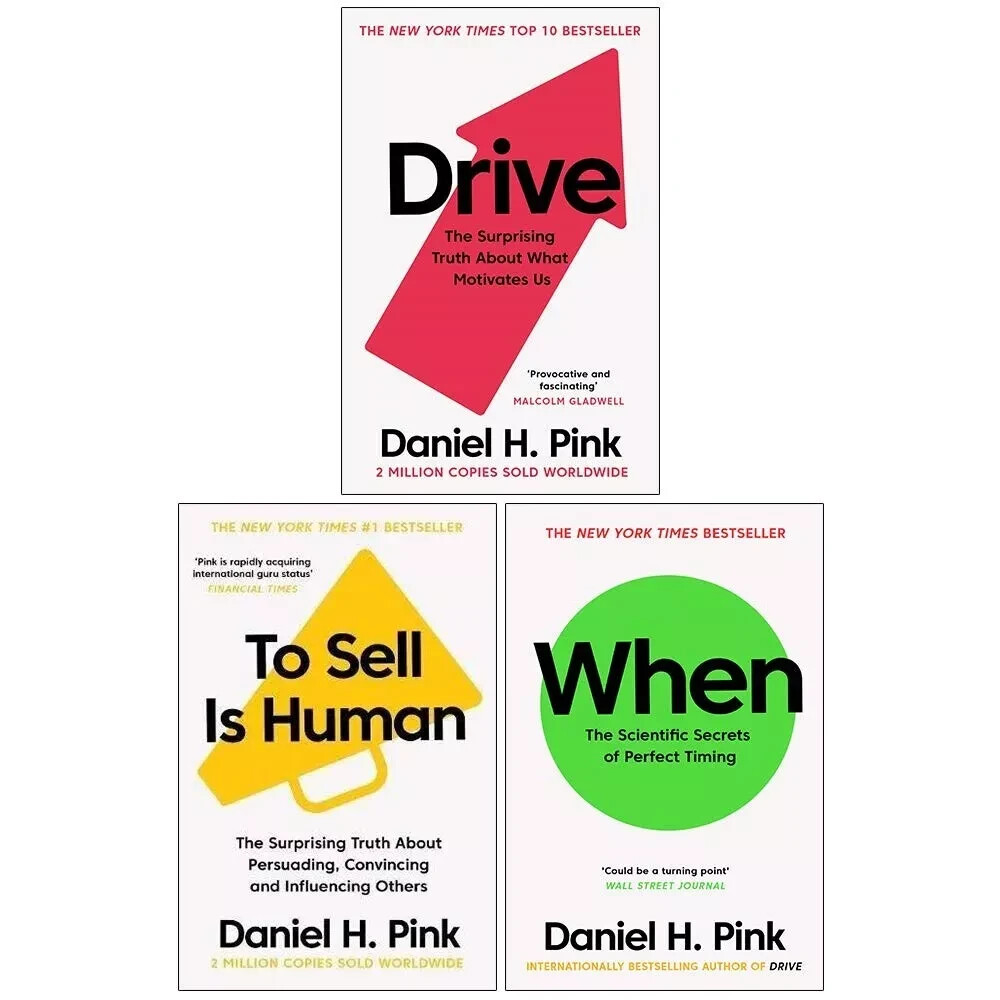 Daniel H. Pink The Surprising Truth 3 Books Collection Set To Sell is Human NEW