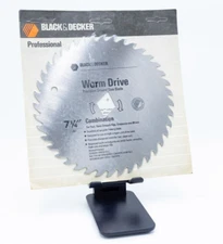 Black & Decker Chrome Plated Hollow Ground Plywood Circular Saw Blade 7 1/4"