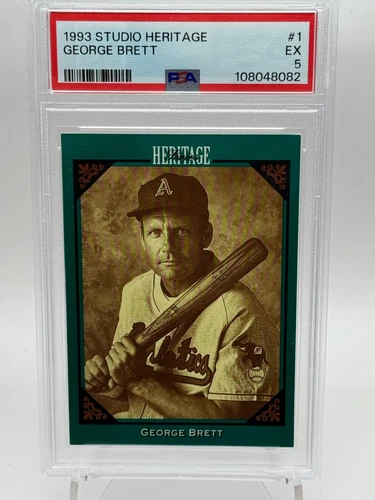 1993 Studio Heritage  #1 George Brett Royals HOF PSA 5