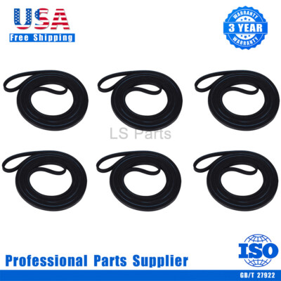 6 Pcs 137292700 134503900 WE12M29 Dryer Drum Drive Belt fit GE Hotpoint Kenmore