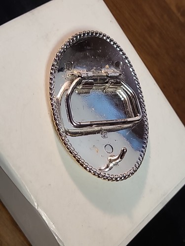 Nuevo Western Color Plata Bucking Bull Hebilla de Cinturón Unisex 2.5 Pulgadas - Imagen 5 de 11