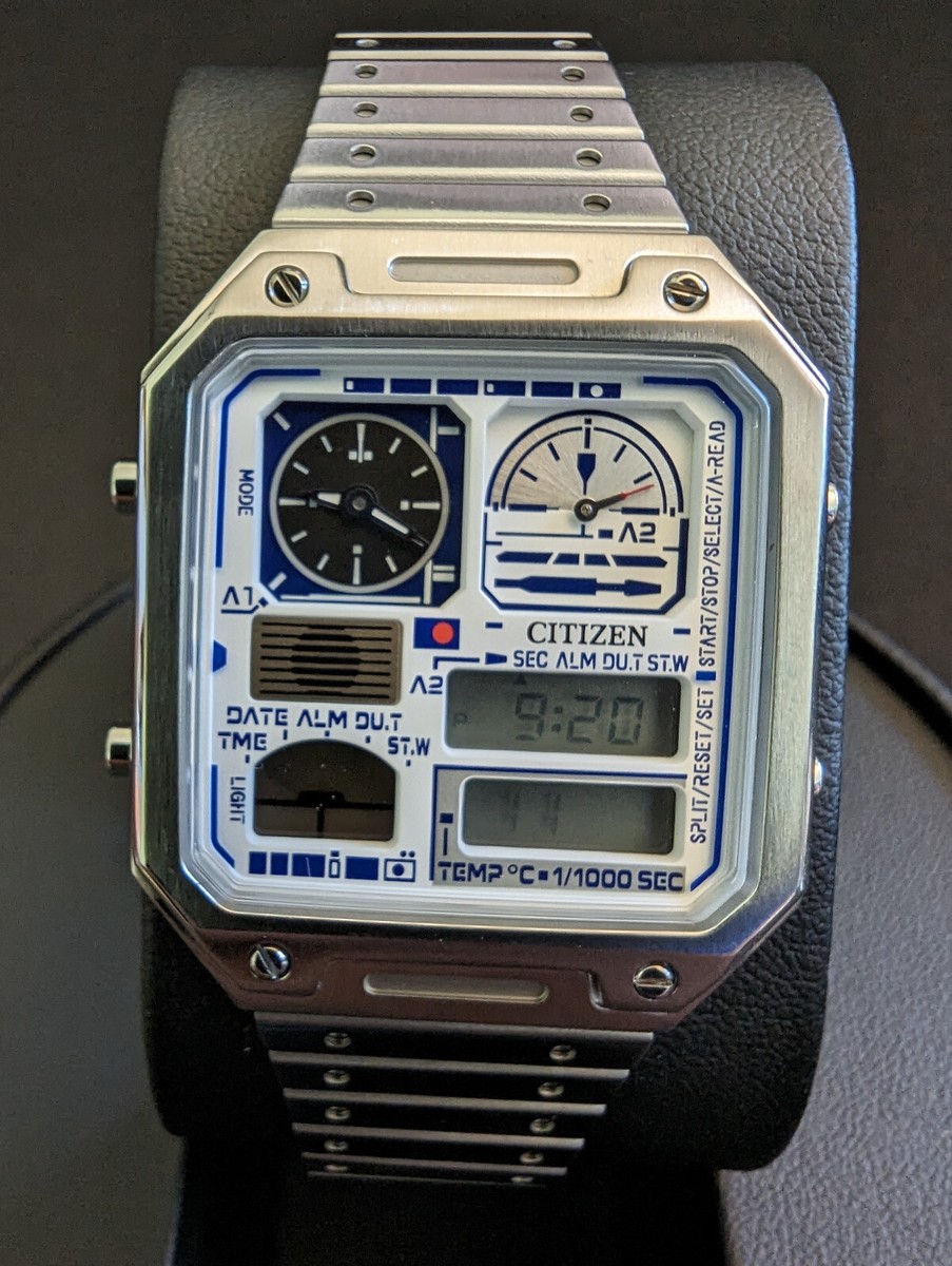 シチズン スターウォーズ R2-D2 JG2121-54A 未使用 腕時計 Citizen Star Wars R2-D2 Analog Digital White Dial Watch