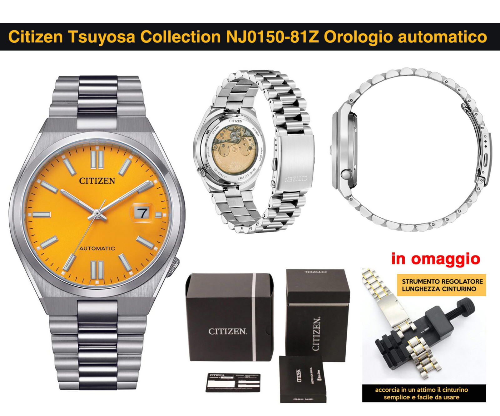 Orologio Uomo Citizen Automatico Tsuyosa NJ0150-81Z
