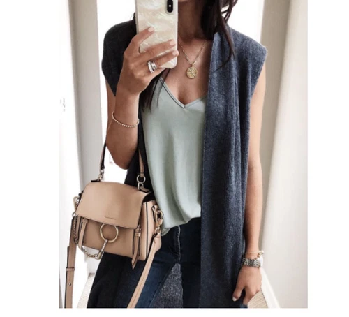 Women's Casual Sleeveless Open Front Tunic Vest Long Cardigan Tops Waistcoat New - Picture 10 of 30