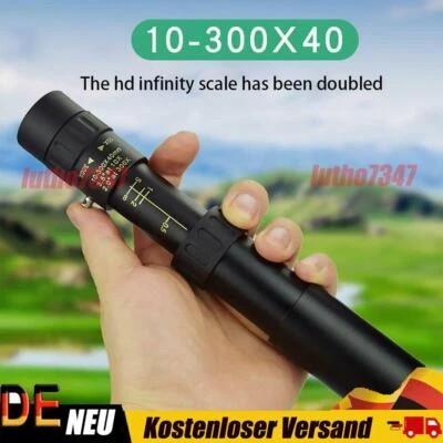 MARKENLOS Monokular Starscope Teleskop 4K 10-300 X 40MM Zoom Monokular Mit Nachtsicht