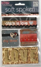 RARE! MAMBI Soft Spoken Urban Bling 3D Crazy in LOVE Theme 93441 Fast FREE Ship!