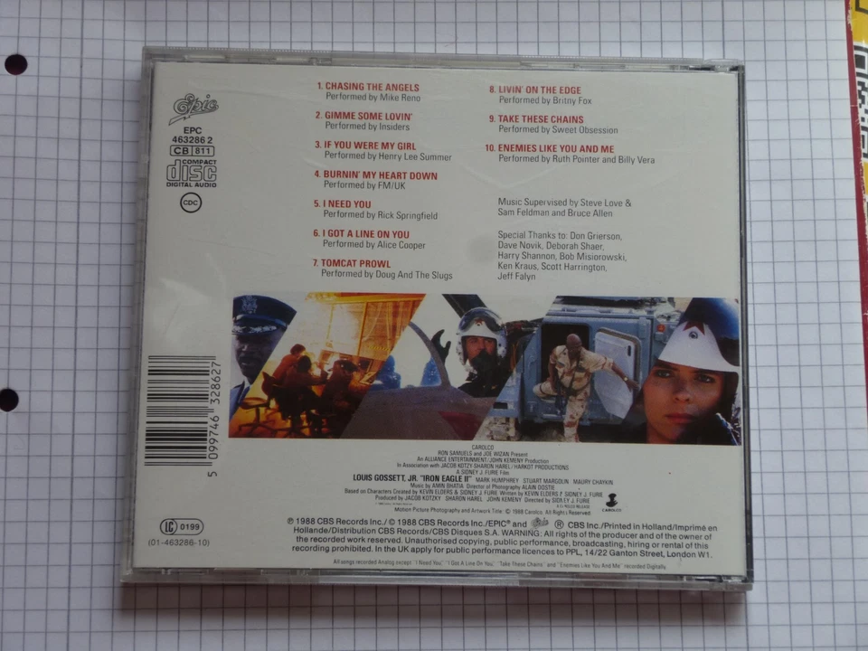 CD Iron Eagle II Soundtrack / Der stählerne Adler II - Bild 4 von 4