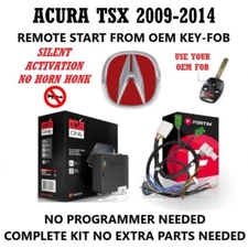 Plug & Play Remote Starter Kit  fits 2009-2014 ACURA TSX  Silent Activation