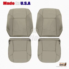 Fits 2003 to 2009 Toyota 4Runner Driver and Passenger Leather Seat Cover Taupe