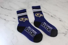 Baltimore Ravens NFL FBF Youth Sized Kids Stripe Deuce Socks