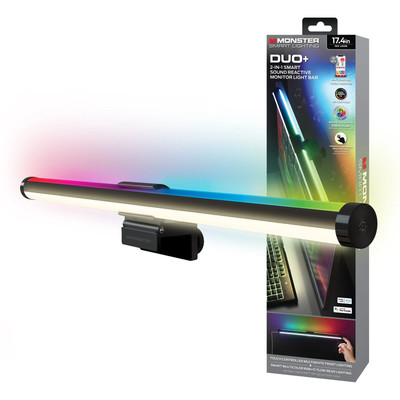 LED Duo Monitor Light Bars: Smart Color, Razer Chroma, App Control, Indoor, Cord