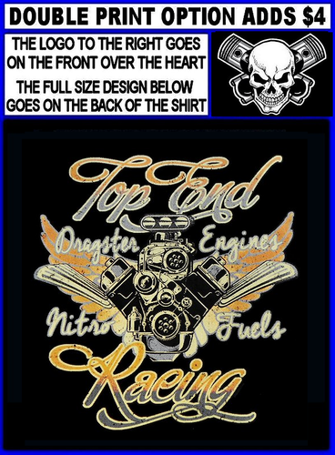 Hard Core Top End Drag Racing Engines Supercharger Blower Horsepower T-shirt 627 - Picture 3 of 24
