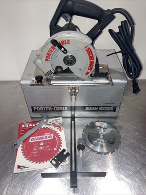 Porter Cable Model 345 Saw Boss w/case 