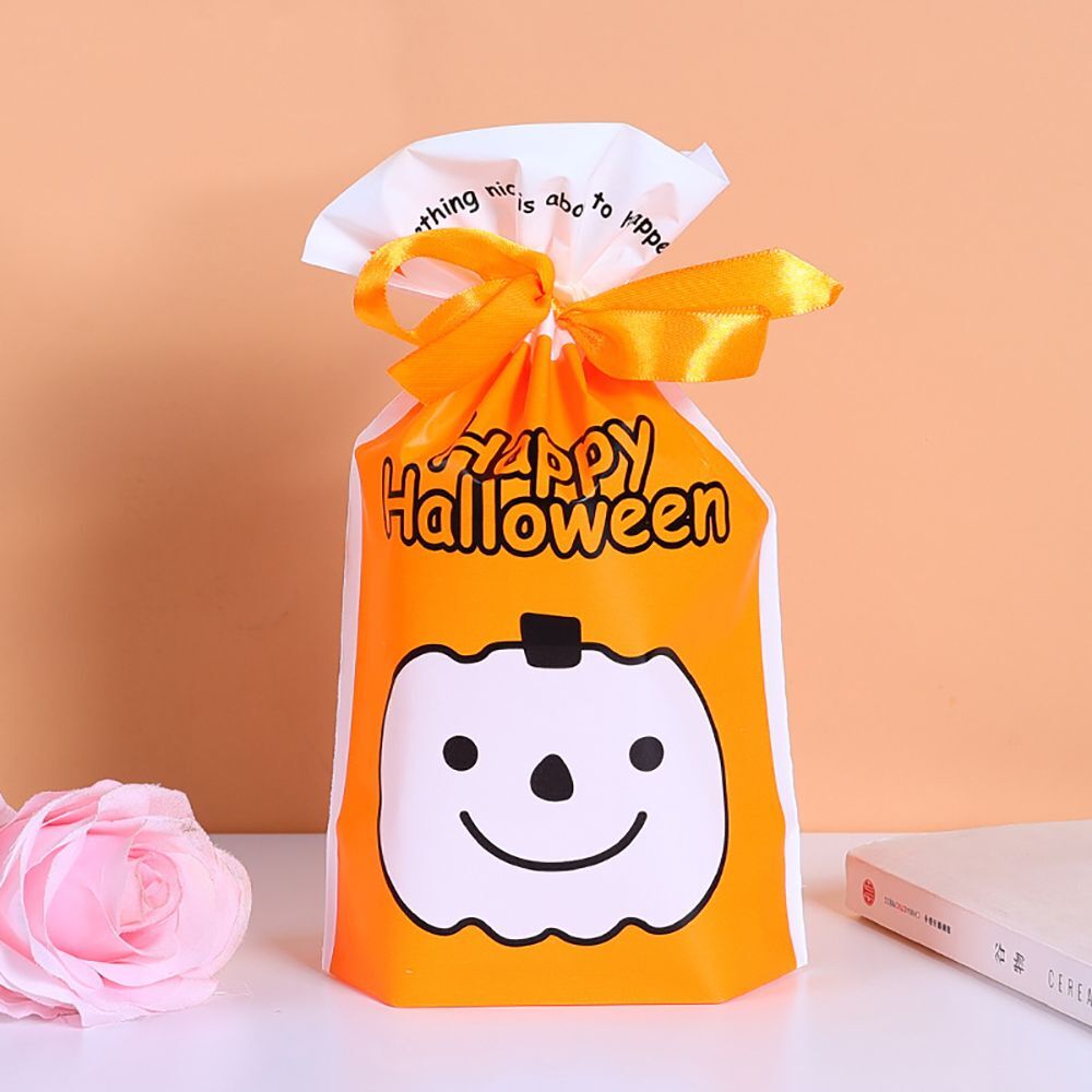 Pumpkin Halloween Decoration Cookie Bag Halloween Candy Bags Baking Packaging eBay