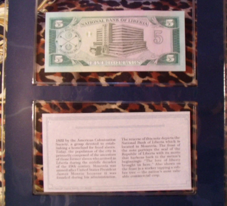 *Most Treasured Banknotes Liberia 1991 5 Dollars UNC P 20 prefix AN - Image 3 of 3