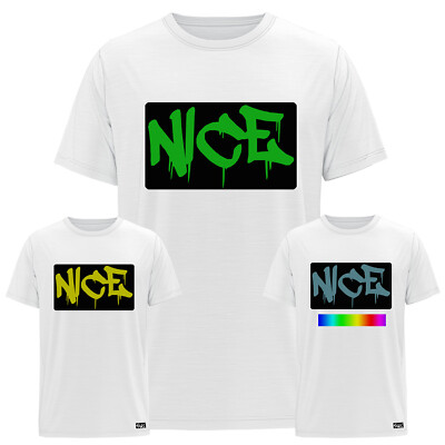 EAKS  Herren T-Shirt Motiv: ''Nice-Graffiti-Tag'' Sprayen Taggen Hip Hop Oldschool