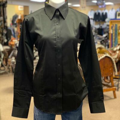 38353 Royal Highness Youth Concealed Zippered Western Show Shirt Black NEW