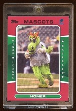 2013 TOPPS MASCOTS *HOMER* 1/1 LOGO MASTERPIECE PATCH   RARE FIND   BASEBALL