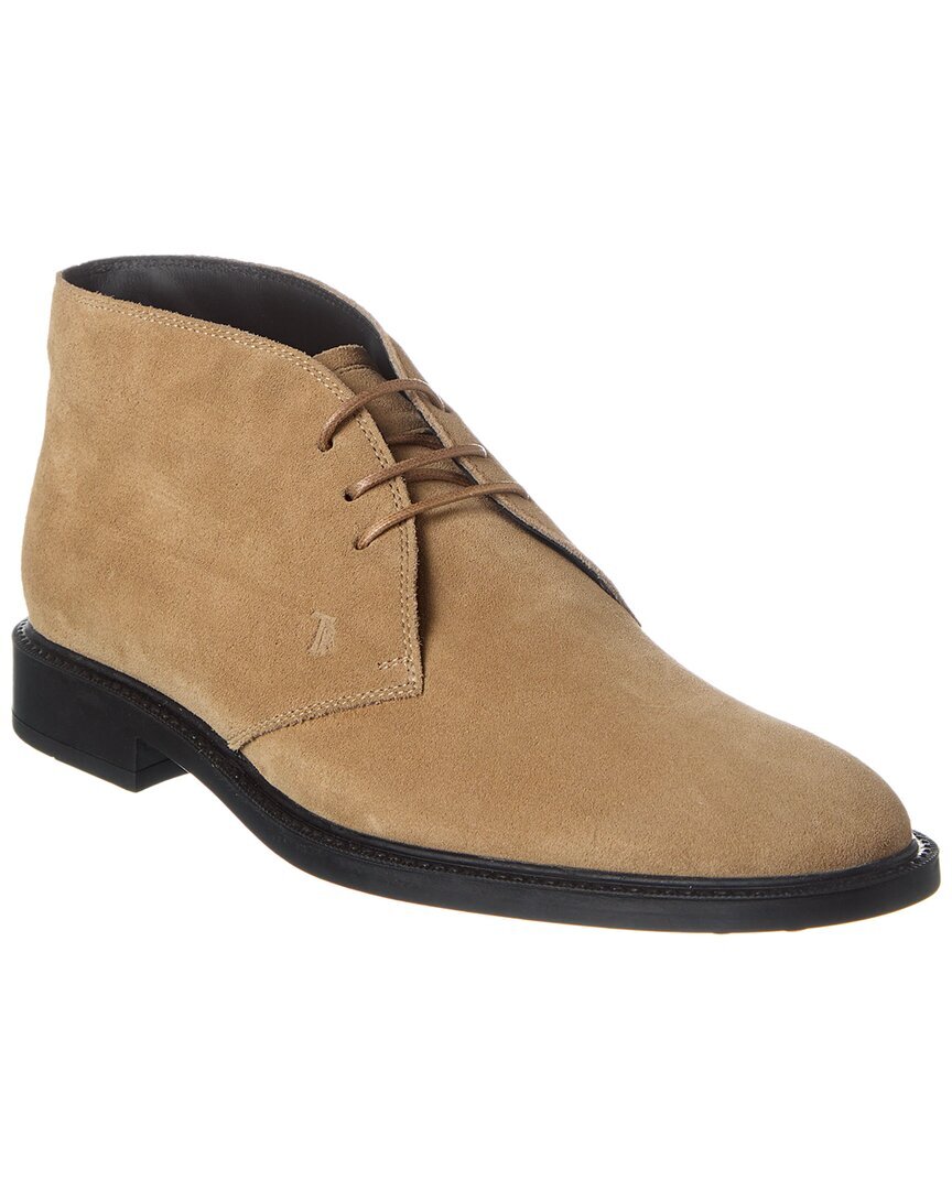 Замшевые сапоги Tods мужские коричневые 7 51890₽