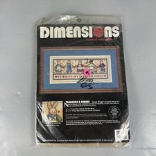 1994 Dimensions 3760 Treasure A Friend Counted Cross Stitch Kit 16x7 New sealed