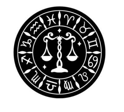 WAAGE STERNZEICHEN KREIS HOROSKOP VINYL AUFKLEBER STICKER AUTO/FENSTER/LAPTOP/GLAS/TASSE