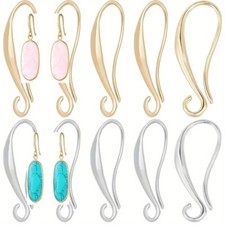 20/60Pcs French 6 Earring Hooks Earwire for Earring Jewelry Findings DIY Crafts